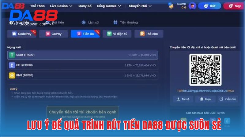 Lưu ý để việc rút tiền được suôn sẻ 